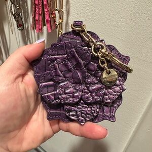 Coach Purple Flower Keychain